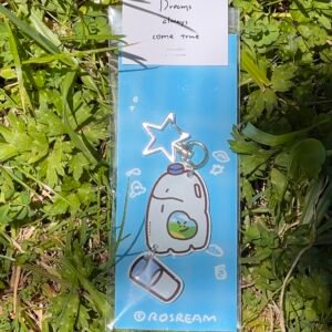 Milk Bottle Pendant Keychain