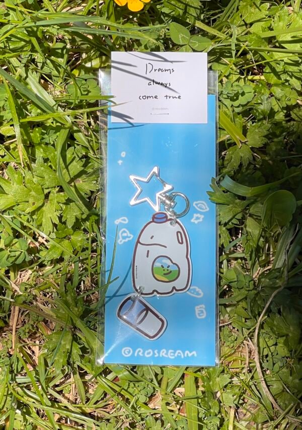 Milk Bottle Pendant Keychain